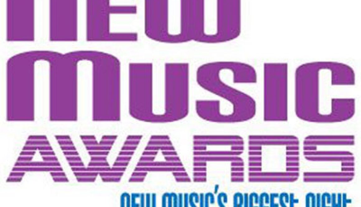 purple and blue new music awards logo